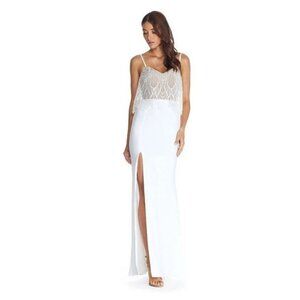 NWT Dress the‎ Population Roselyn Dress in White Size Large